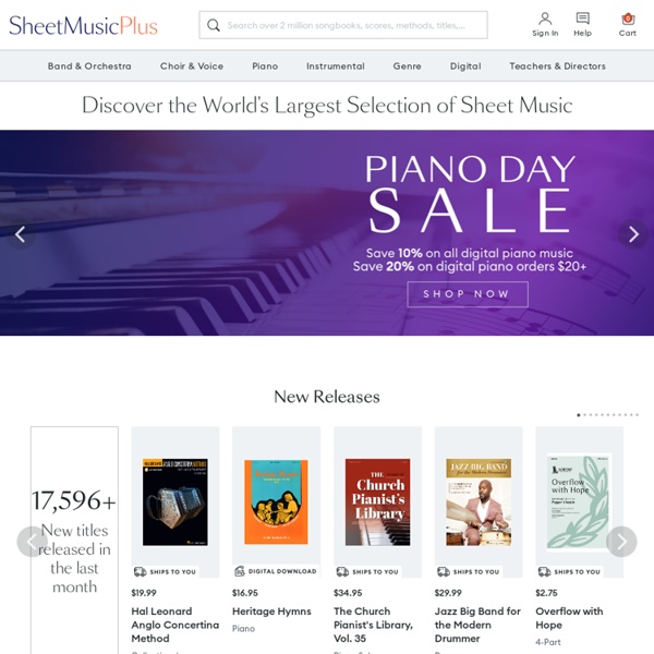 Sheet Music Plus: Over 2,000,000 Print & Digital Sheet Music Titles
