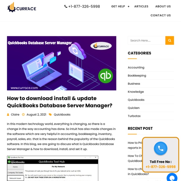 QuickBooks Database Server Manager