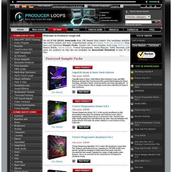Download Pro Audio Sample Packs, Loops, Beats, MIDI & WAV Samples