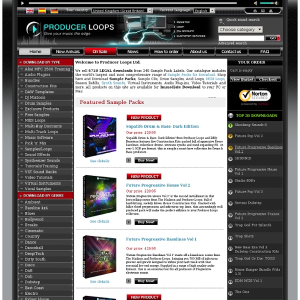 Download Sample Packs, Loops, MIDI files and Samples from ProducerLoops.com