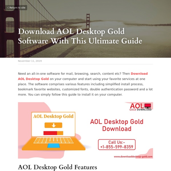 Download AOL Desktop Gold Software With This Ultimate Guide