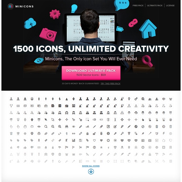 Minicons: Download 1500 Premium Vector Icons for Wireframes and Web Design