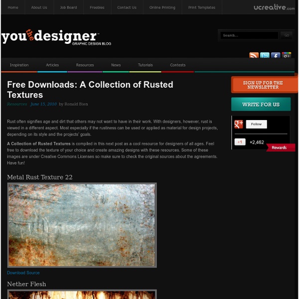 Free Downloads: A Collection of Rusted Textures