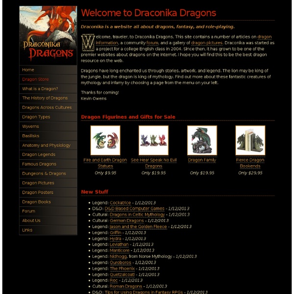 Draconika - Dragons, Dragon Information, and Dragon Pictures