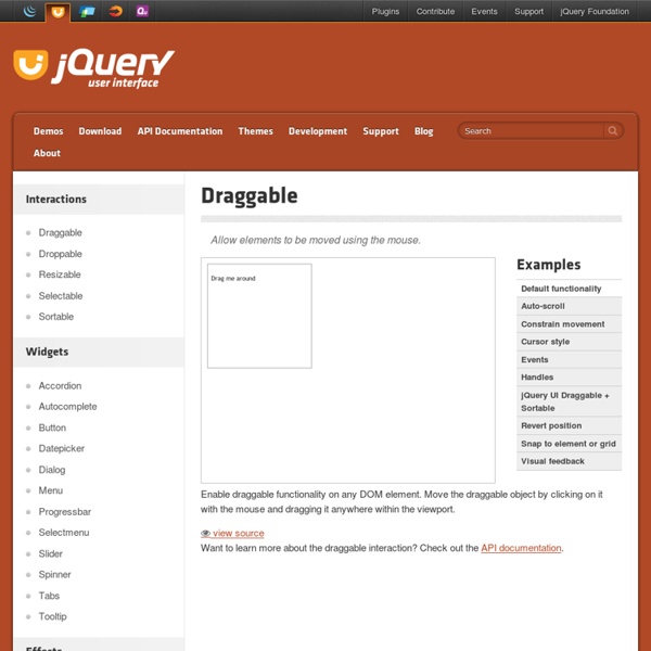 Draggable Demos