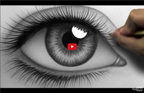 How to Draw a Realistic Eye (Time Lapse)