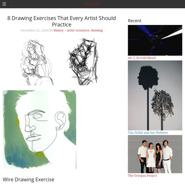 Today in Art » 8 Drawing Exercises That Every Artist Should Practice