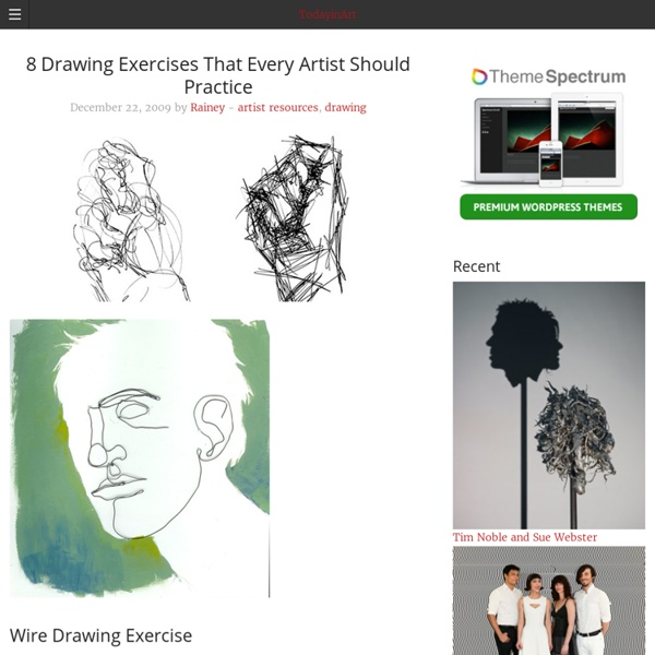 Today in art » 8 Drawing Exercises That Every Artist Should Practice