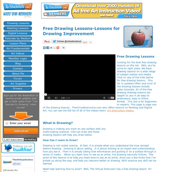 Free Drawing Lessons- Learn How to Draw-Videos