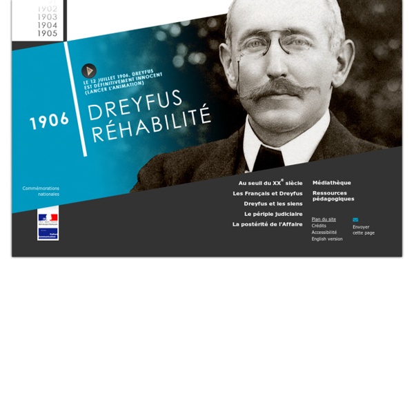 Alfred DREYFUS, 1906 Dreyfus réhabilité : Accueil