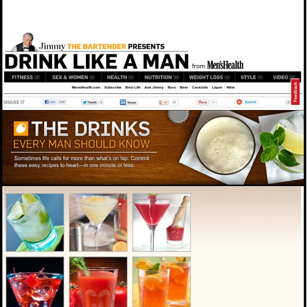 The Drinks Every Man Should Know