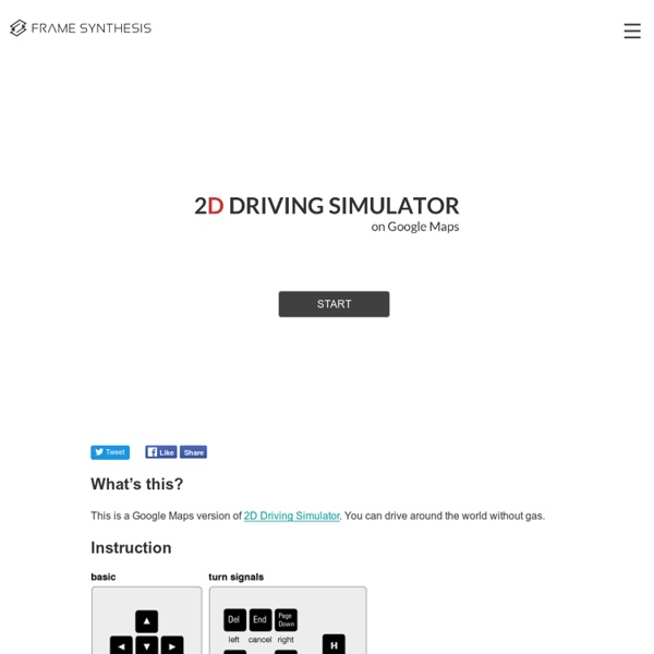 3D Driving Simulator on Google Maps