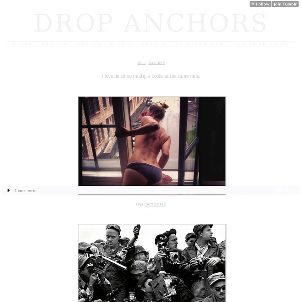 Drop Anchors