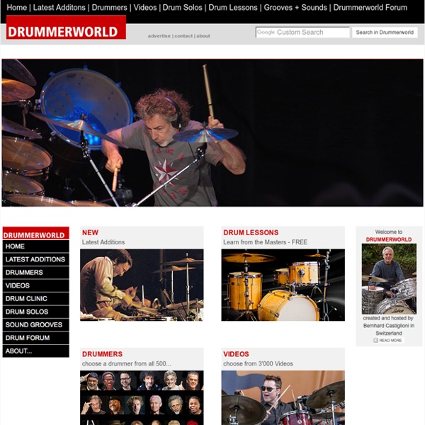 DRUMMERWORLD - The World of Drummers and Drums