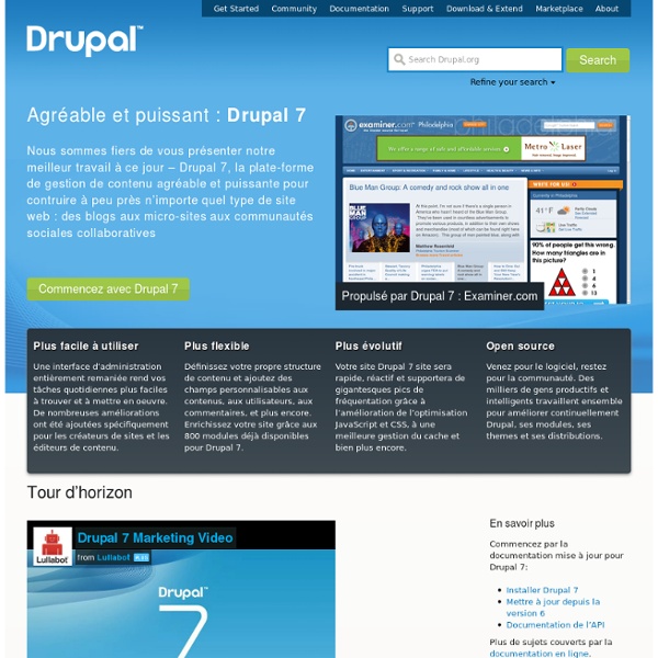 Drupal 7 - Plus facile et plus puissant que jamais