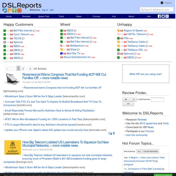 DSL - DSLreports.com - the place for BROADBAND