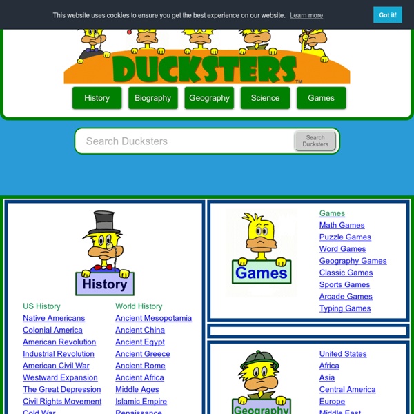 Ducksters: Education Site