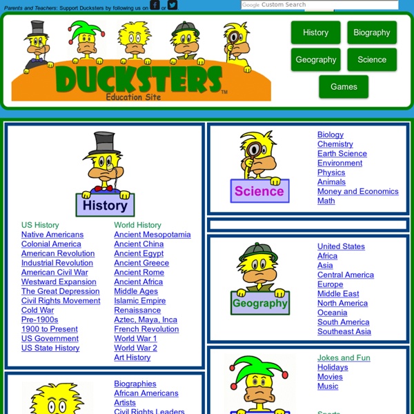 Ducksters: Education Site