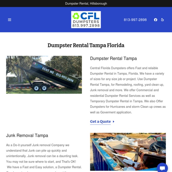 Dumpster Rental Tampa