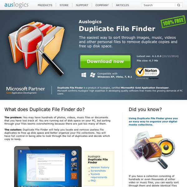 Find duplicate files with Auslogics Duplicate File Finder