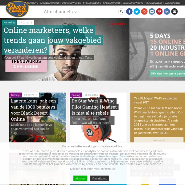 DutchCowboys: Nederlands populairste weblog over Web 2.0, Social