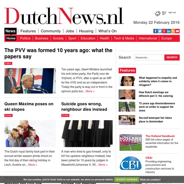 DutchNews.nl brings daily news from The Netherlands in English