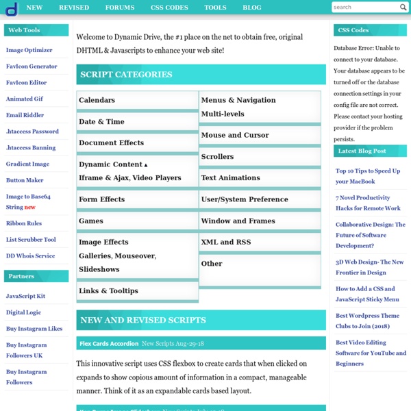 Dynamic Drive Dhtml Javascript Menu And Navigation Scripts ...