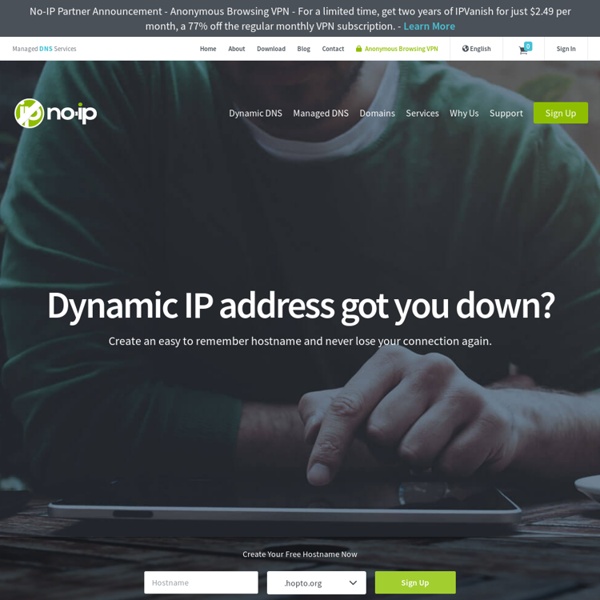 Free Dynamic DNS - Managed DNS - Managed Email - Domain Registration - No-IP