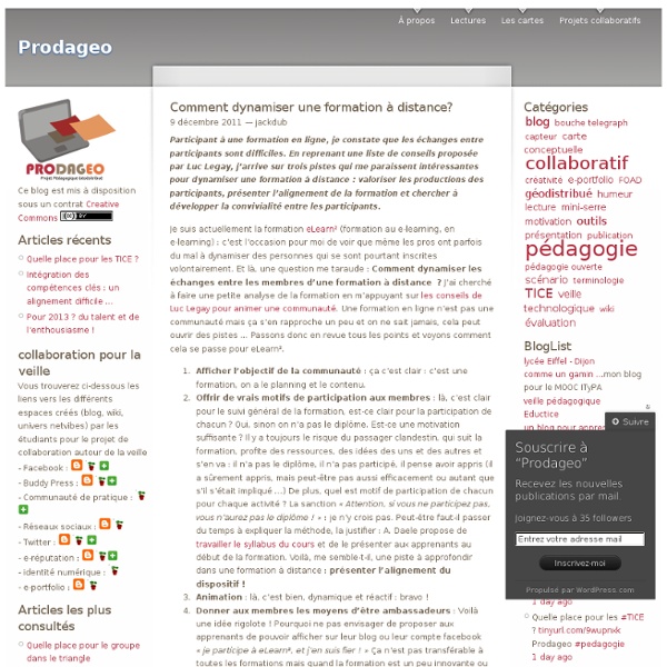 Comment dynamiser une formation à distance