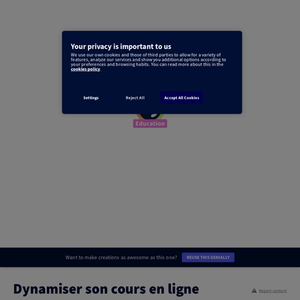 Activités brise-glace "Dynamiser son cours en ligne" (helha.be)