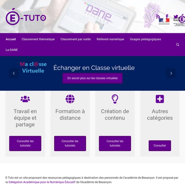 E-Tuto – Académie de Besançon