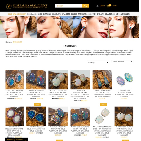 Opal Earrings I The World's Largest Opal Jewelry Store Online I 65% Off