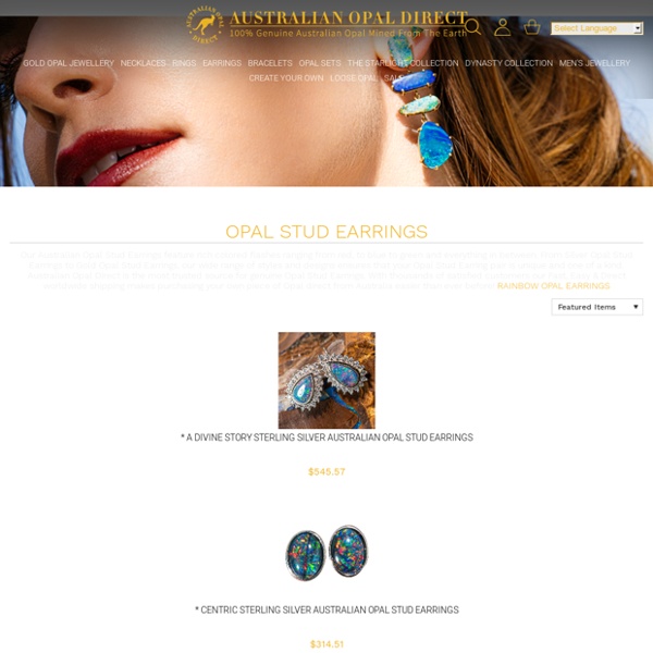 Opal Stud Earrings 65% Off I The World's Largest Opal Jewelry Store Online