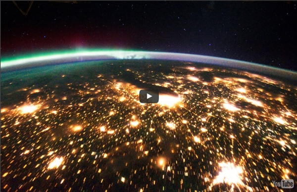 Earth at night seen from space ISS (HD 1080p) ORIGINAL