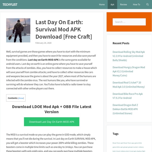 Last Day On Earth: Survival Mod APK Download [Free Craft]
