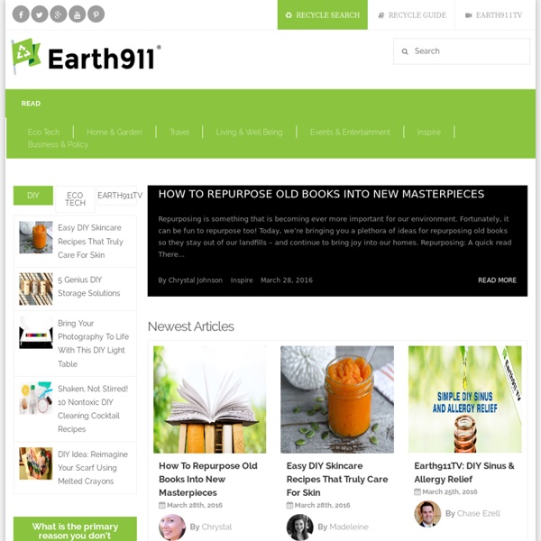 Earth911.com - More Ideas, Less Waste