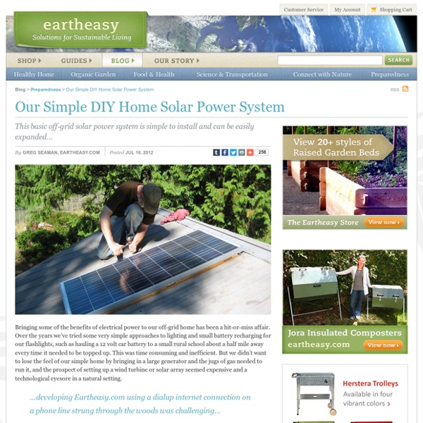 Our Simple DIY Home Solar Power System
