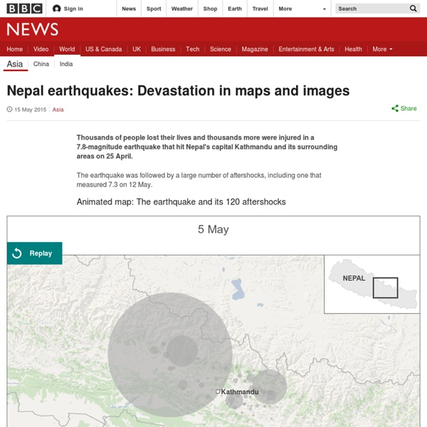 Nepal earthquake: Before and after - BBC News