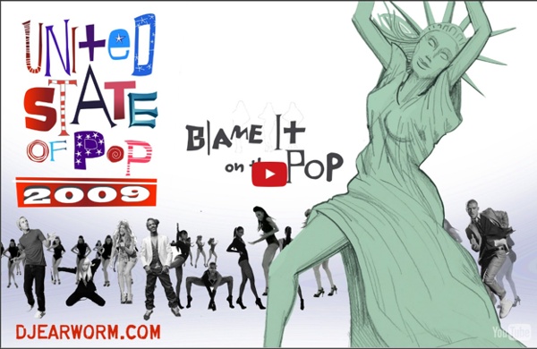 DJ Earworm - United State of Pop 2009 (Blame It on the Pop) - Mashup of Top 25 Billboard Hits