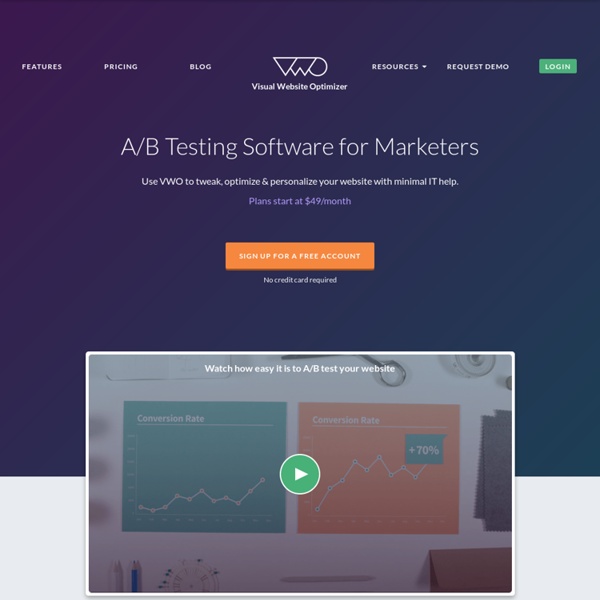 Visual Website Optimizer - A/B Testing