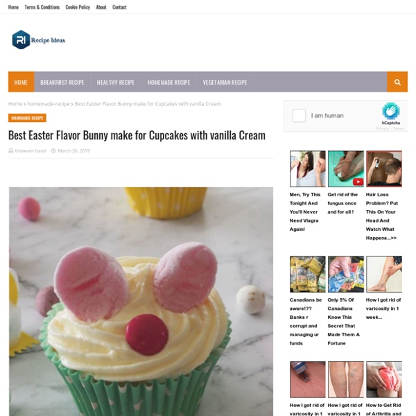 Best Easter Flavor Bunny make for Cupcakes with vanilla Cream