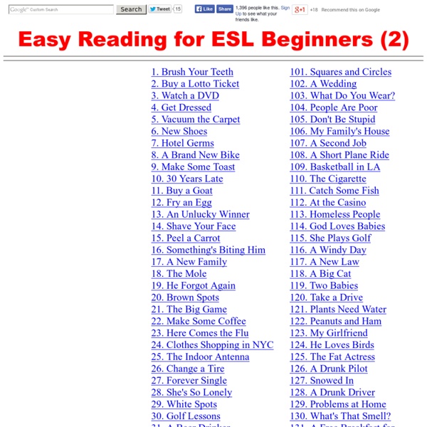 Easy Reading For ESL Beginners 2 Pearltrees