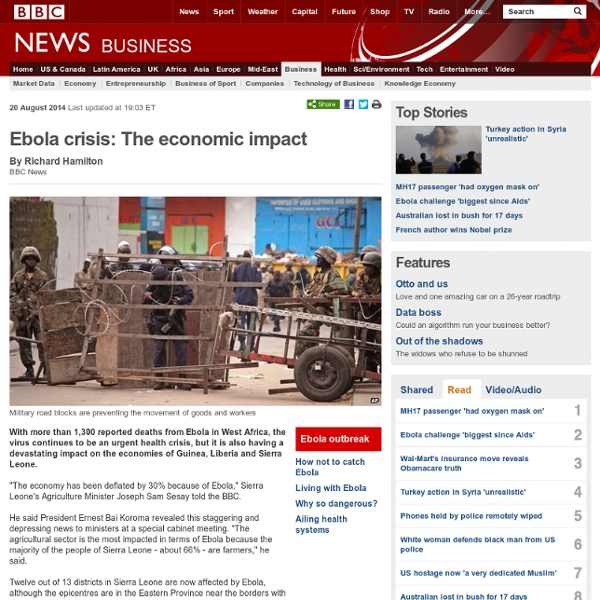 Ebola crisis: The economic impact
