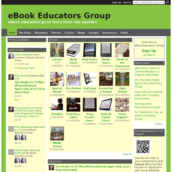 Kindle, Nook (and more!) Educators