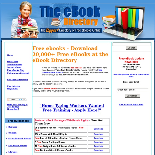 Free ebooks - Download 20,000 free ebooks at the eBook Directory.