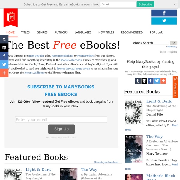 Free eBooks for your PDA, iPod, or eBook Reader