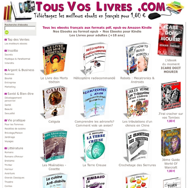 EBOOKS FRANCAIS - PDF & EPUB GRATUITS à télécharger