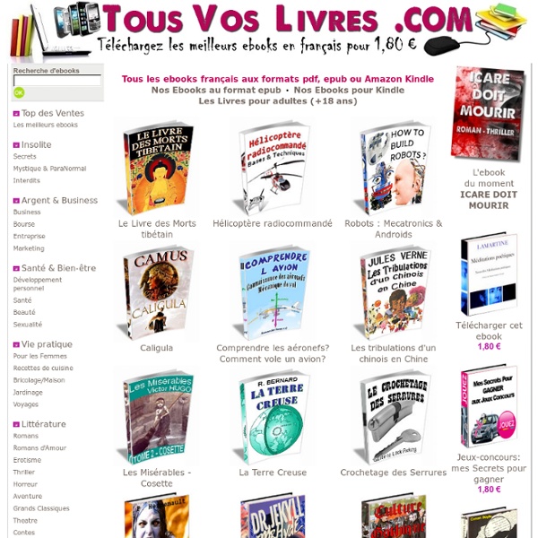 EBOOKS FRANCAIS - PDF & EPUB GRATUITS à télécharger