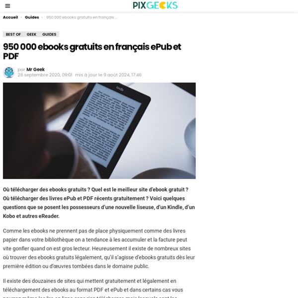 Ebook Gratuit : télécharger 950 000 ebooks gratuits ePub et PDF livres et romans gratuits