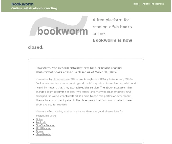 My epub library : Bookworm ePub reader